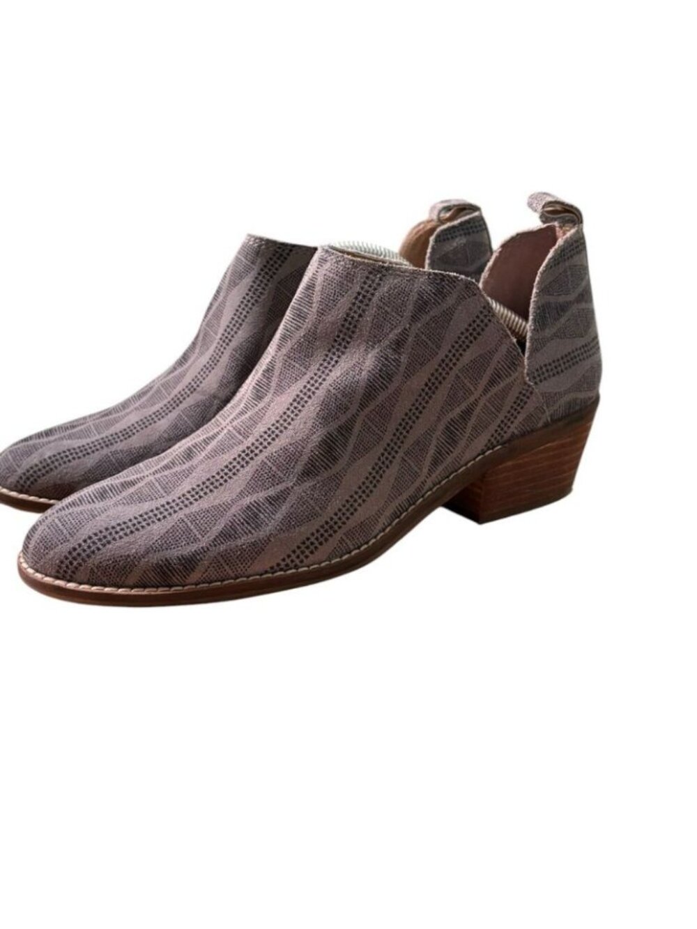 Lucky Brand Fayth2 Western Print Ankle Booties – Sz 8M